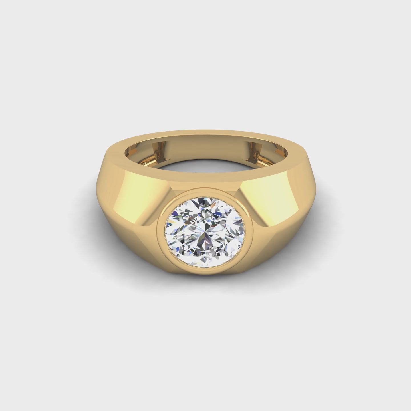 Ironclad Solitaire Ring