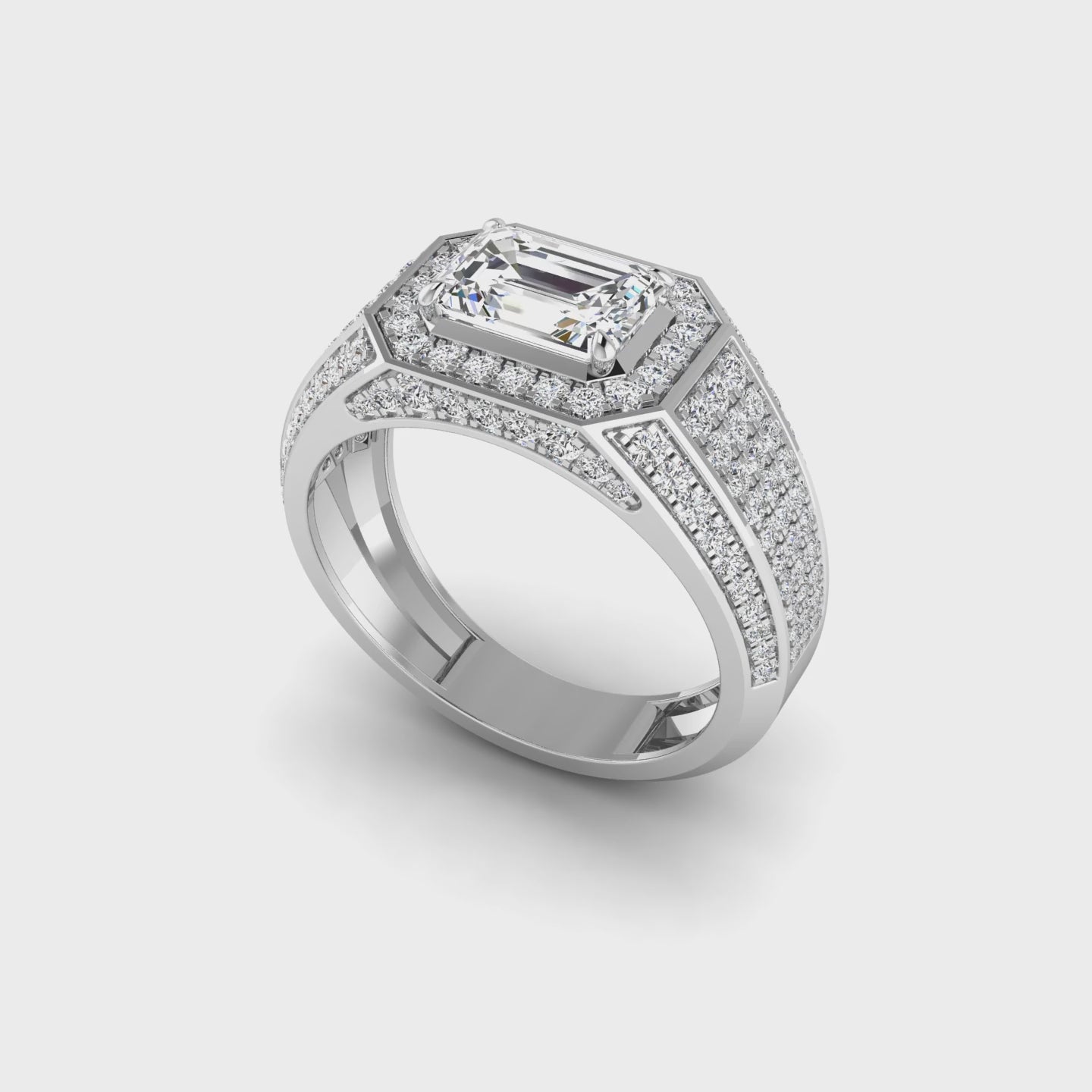 Emerald Radiance Men's Ring