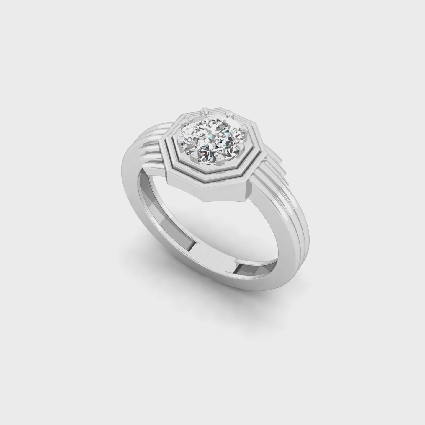Solitaire Architect Ring