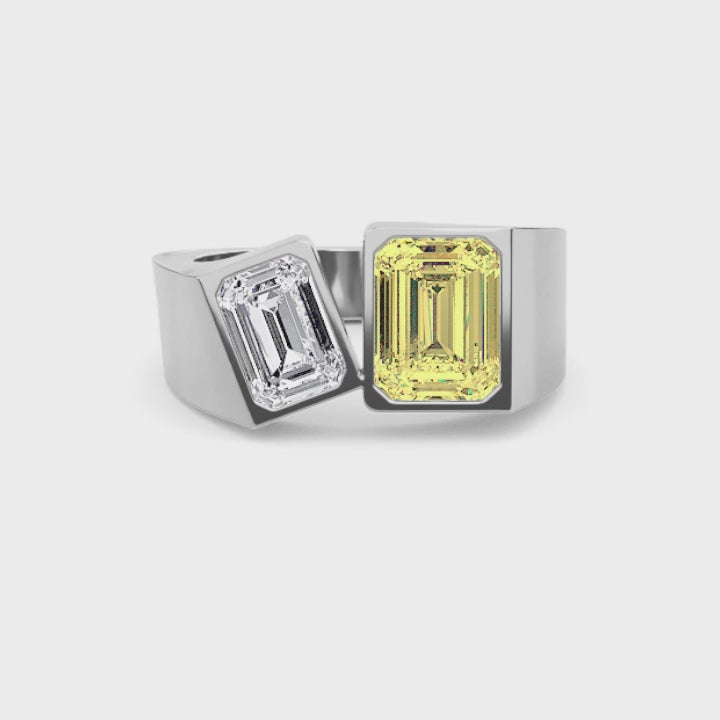Citrine & Ice Ring