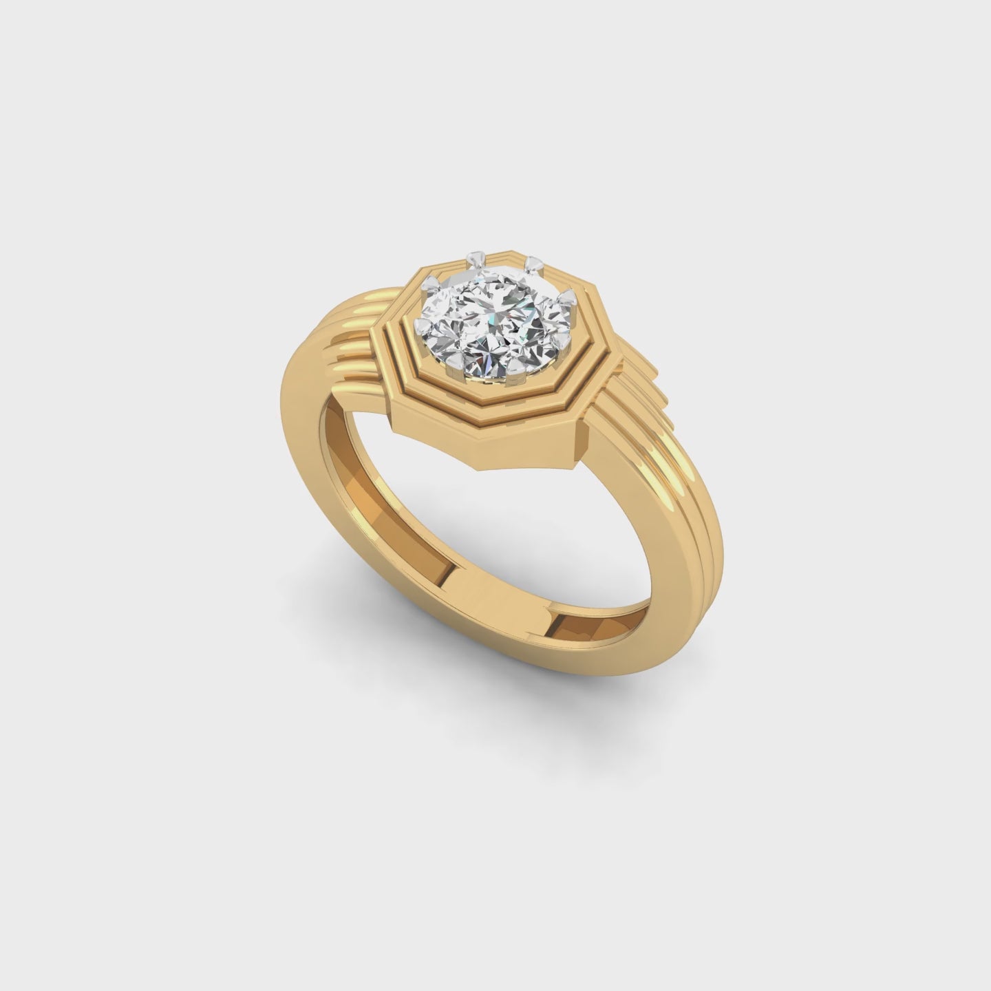 Solitaire Architect Ring