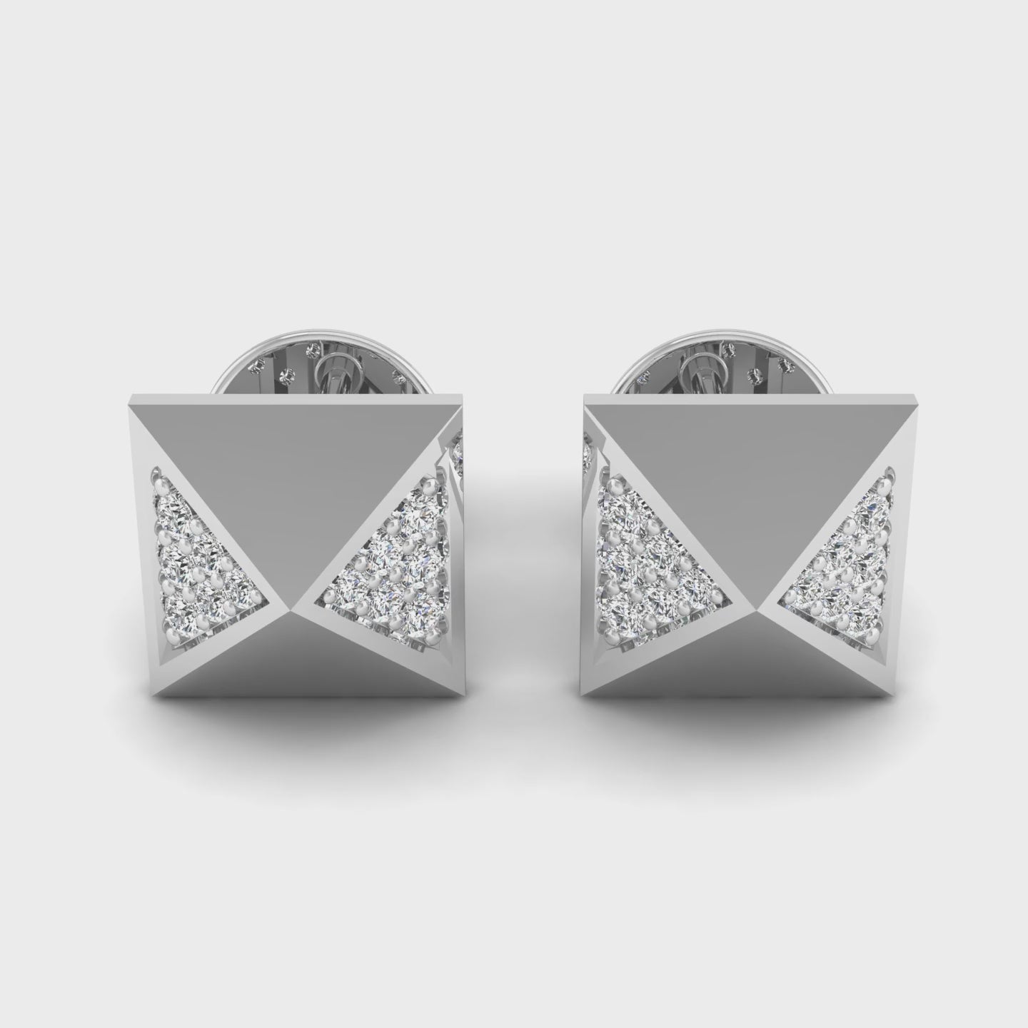 Pyramidal Pave Studs