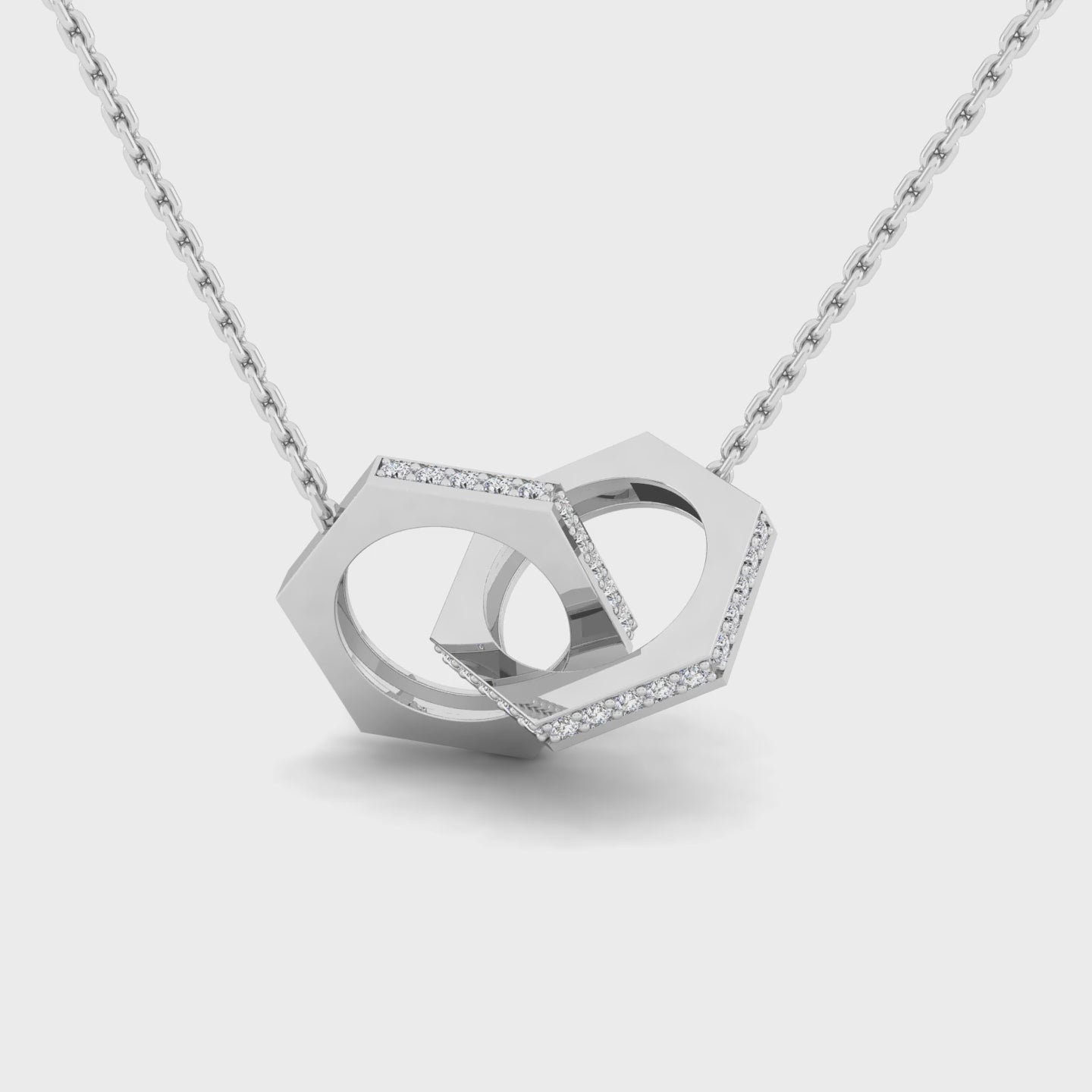 Interlinked hexagon Pendants