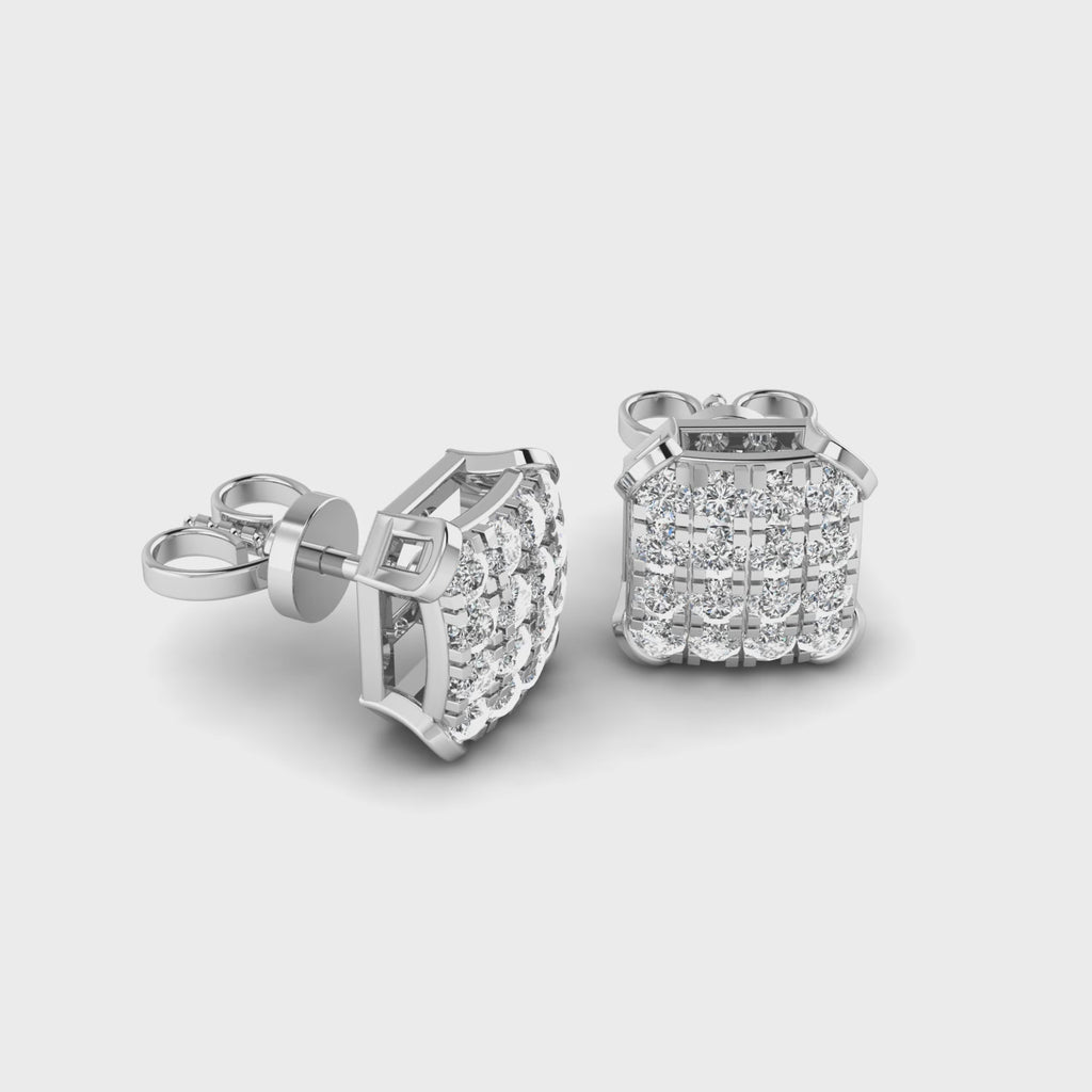 Bling Square Studs