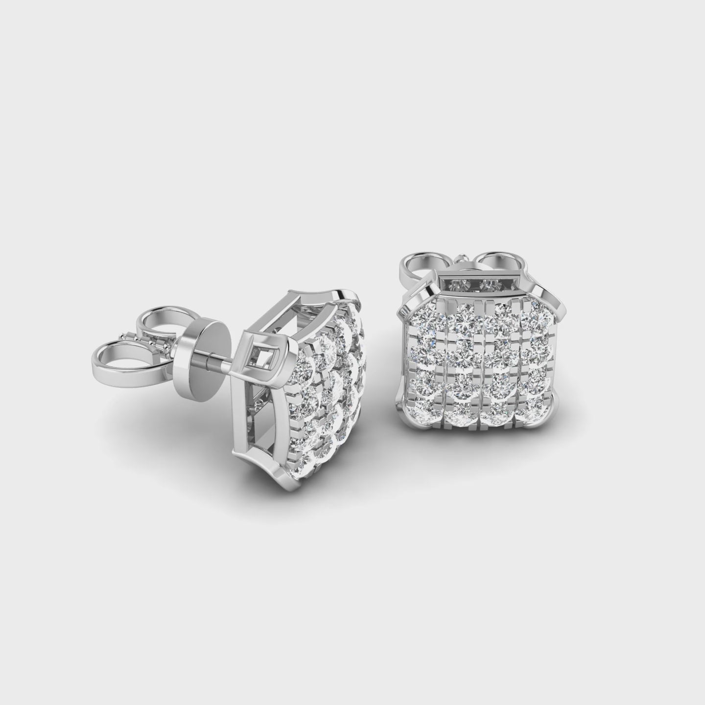 Bling Square Studs
