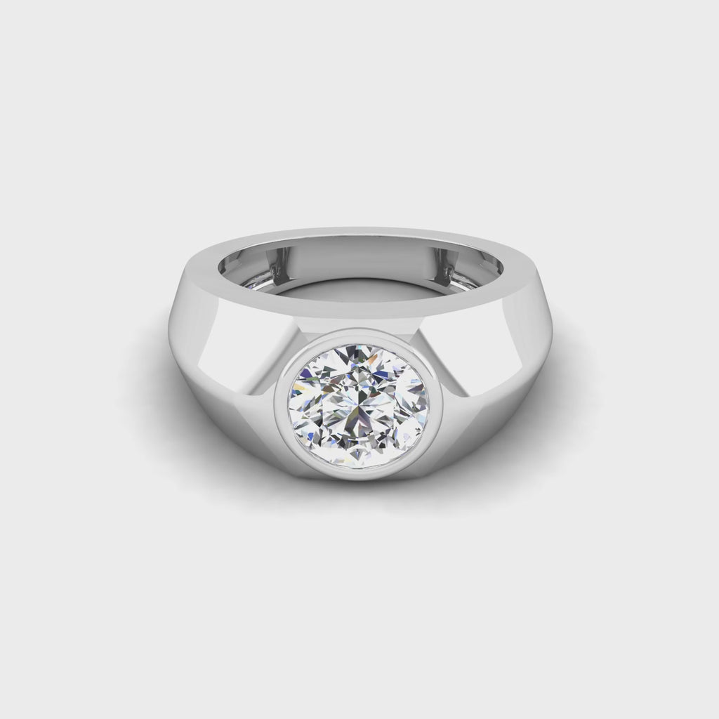 Ironclad Solitaire Ring