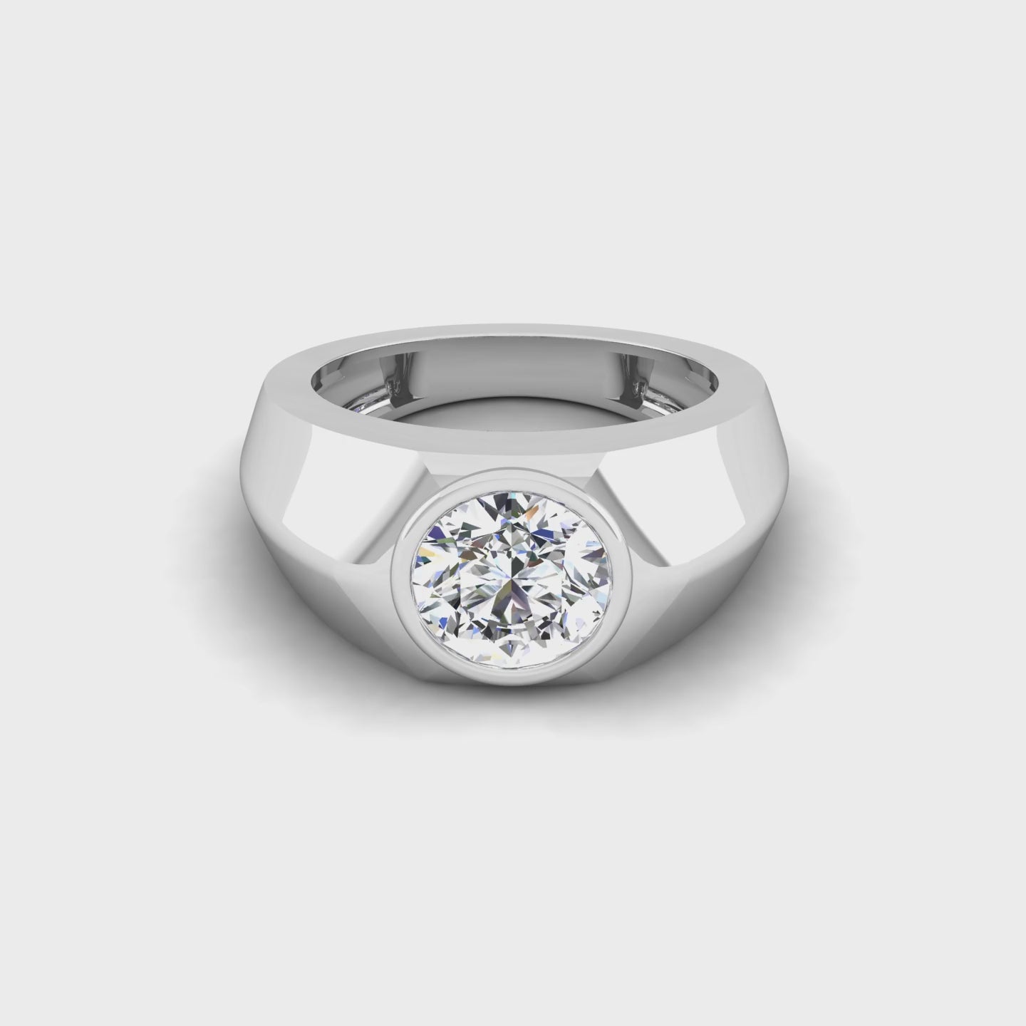 Ironclad Solitaire Ring