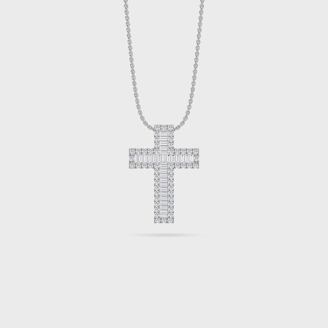 Halo Cross Pendant