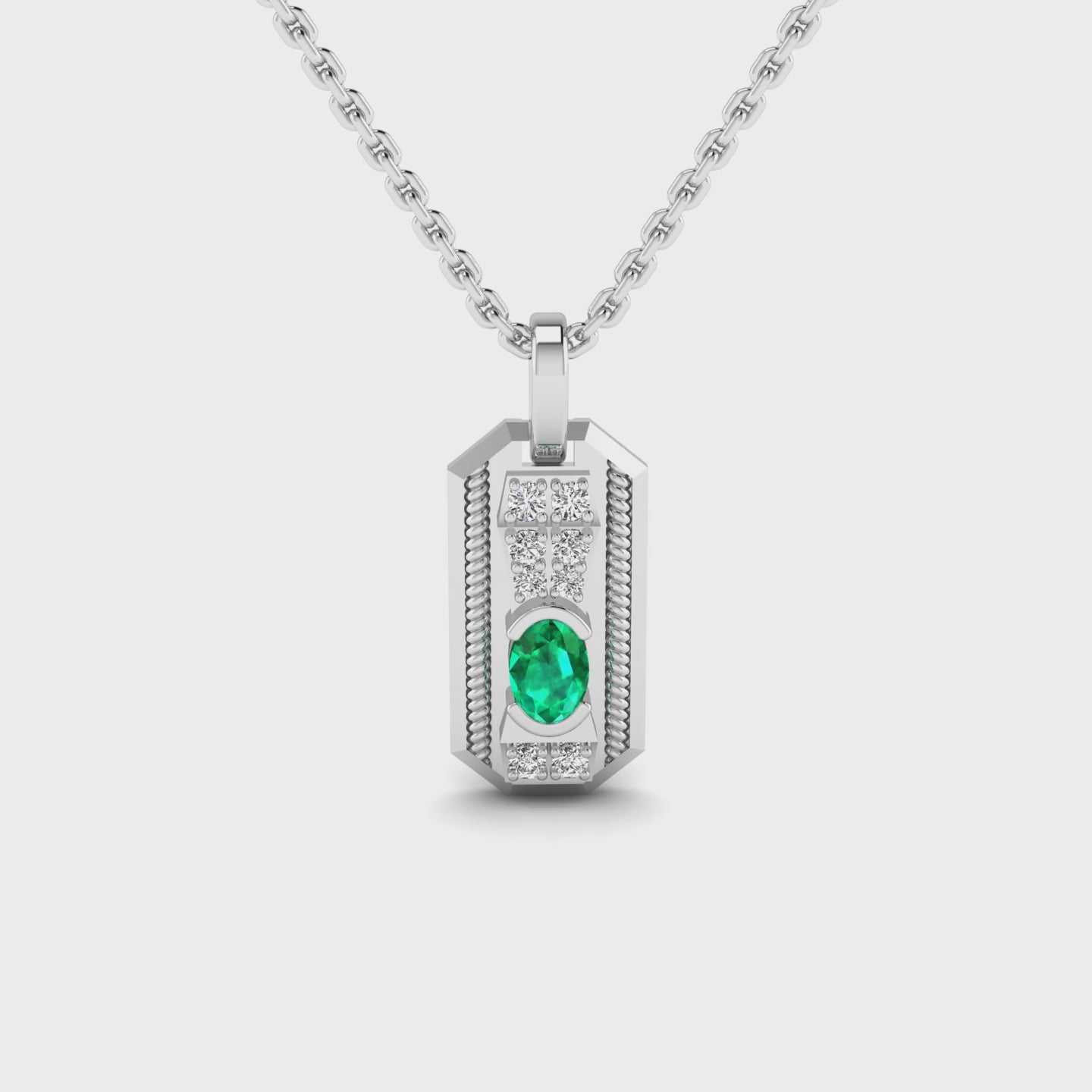 Emerald Rope Pendant