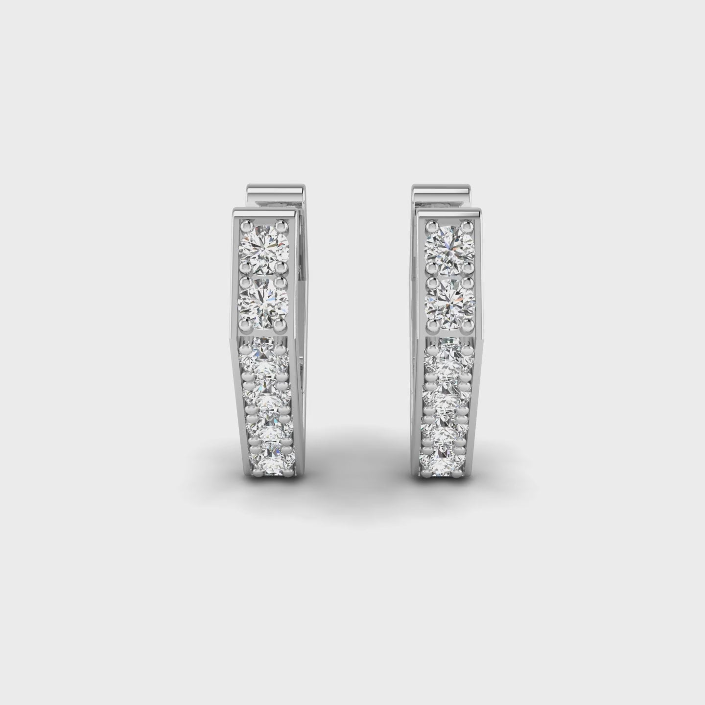 Trapezoid Diamond Hoops
