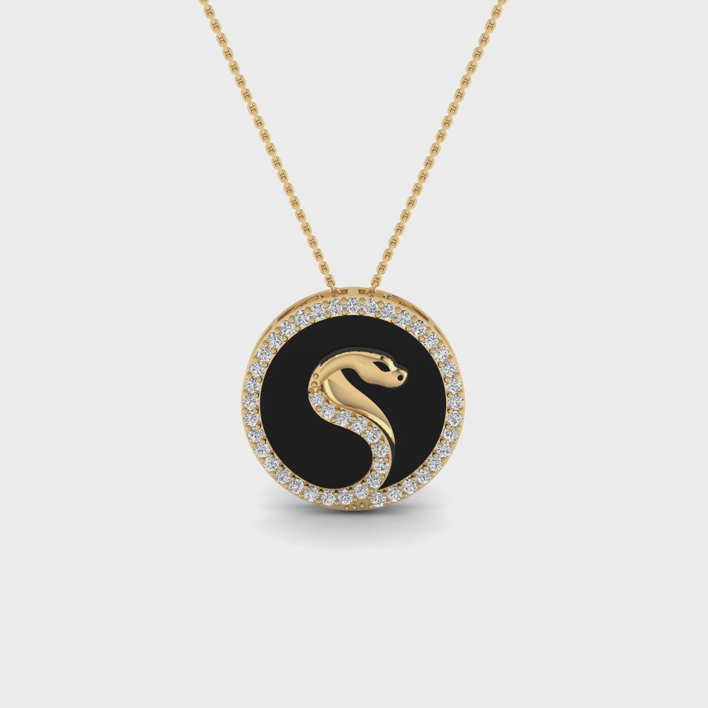 Serpent Noir Pendant