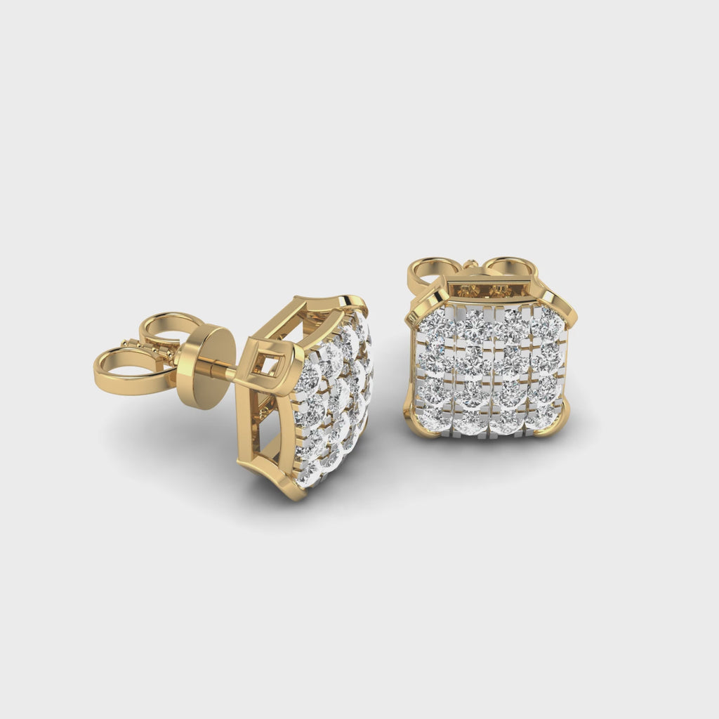 Bling Square Studs