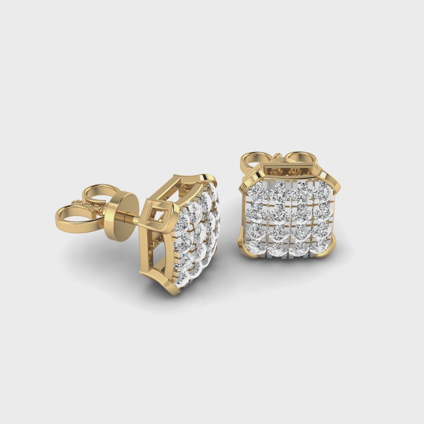 Bling Square Studs