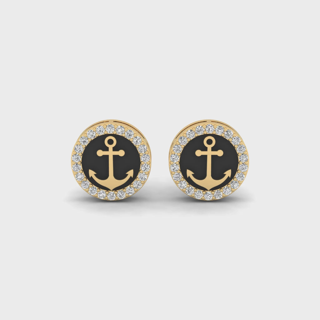Anchorline Diamond Studs