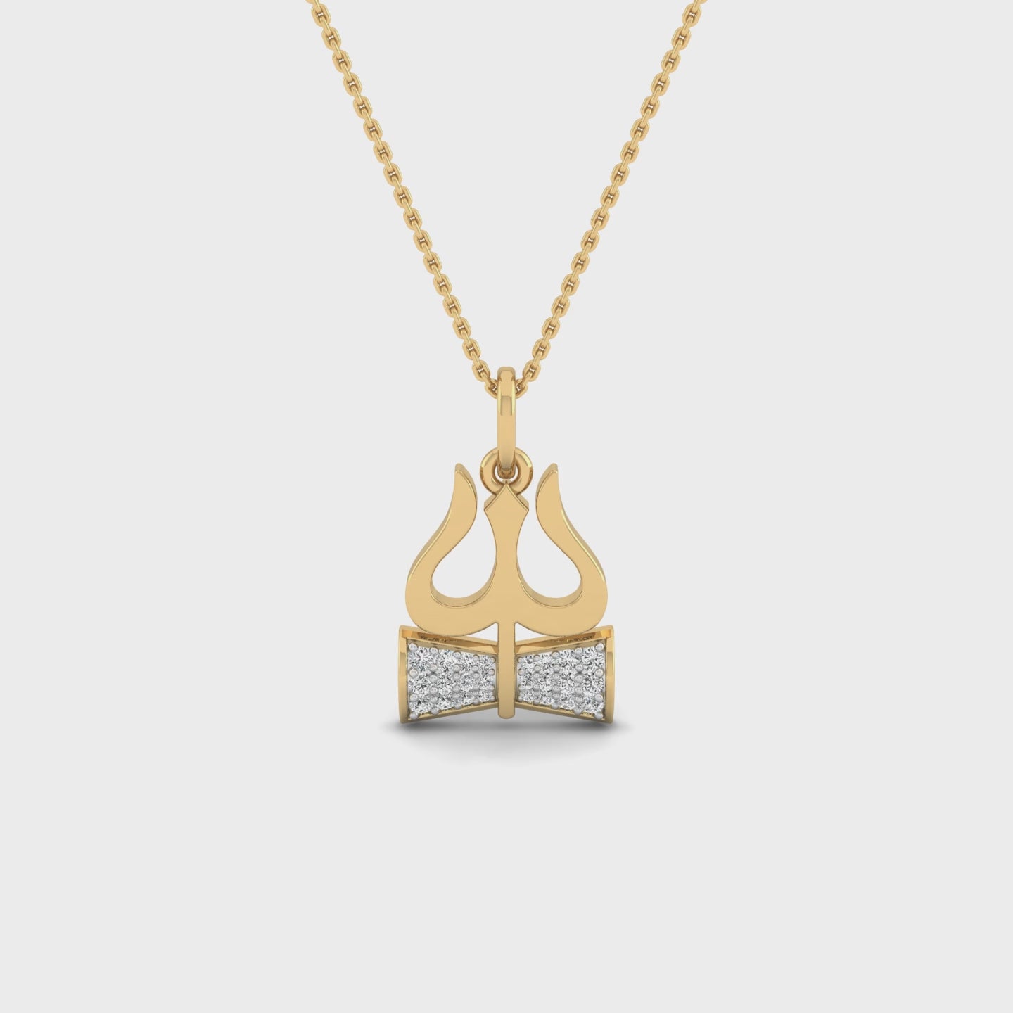 Trishakti Pave Pendant