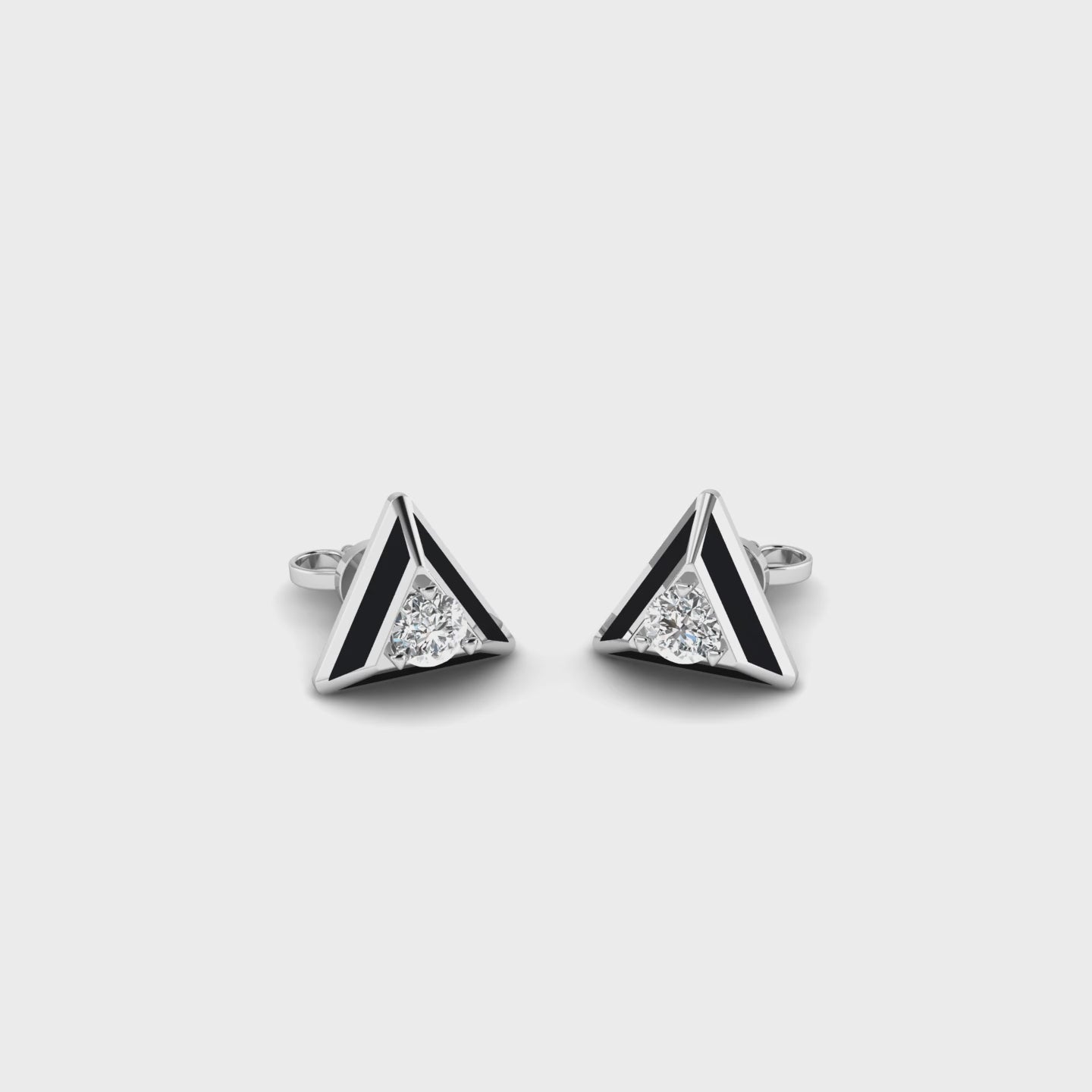 Triangular Twinkle Studs