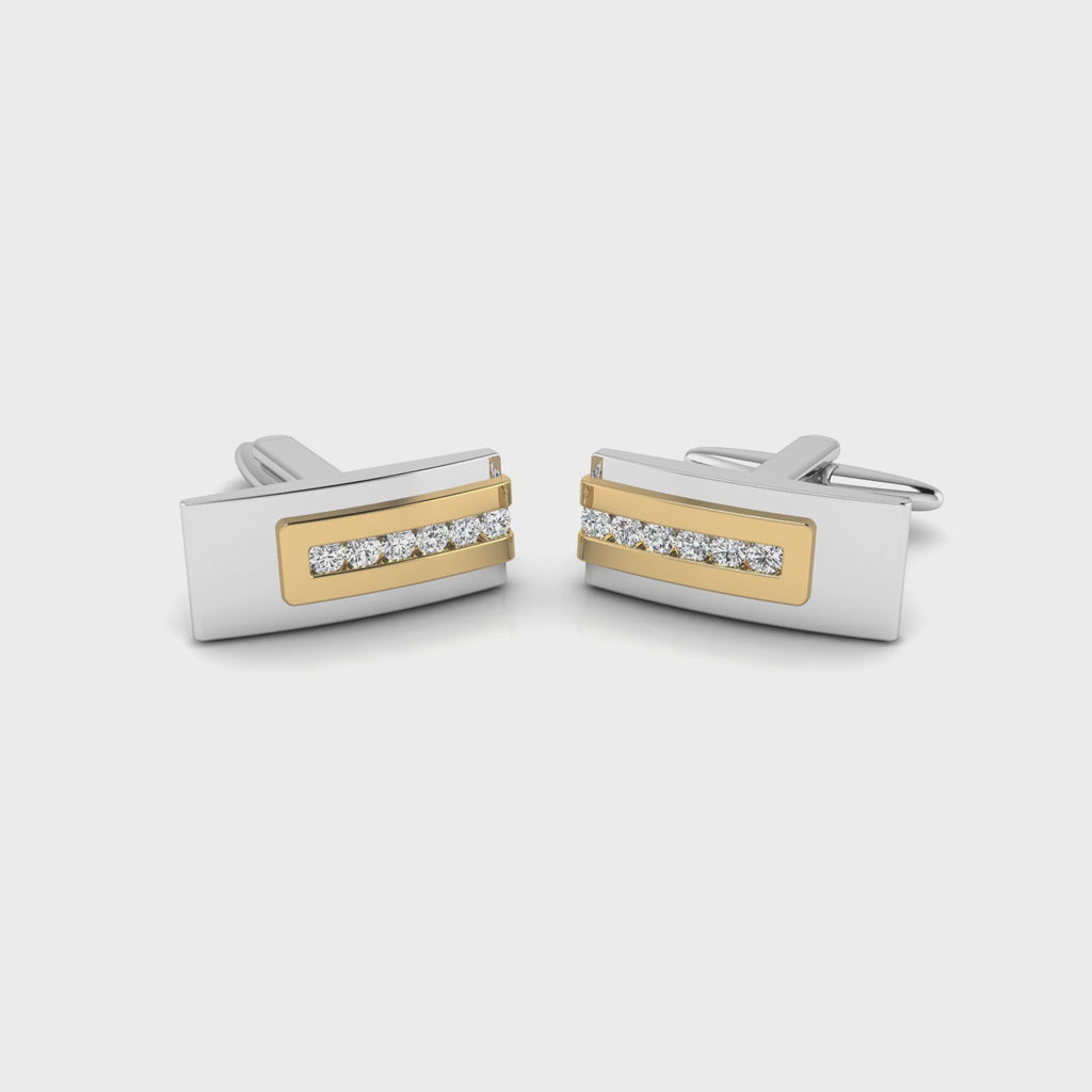 Luxe Two-Tone Cufflinks