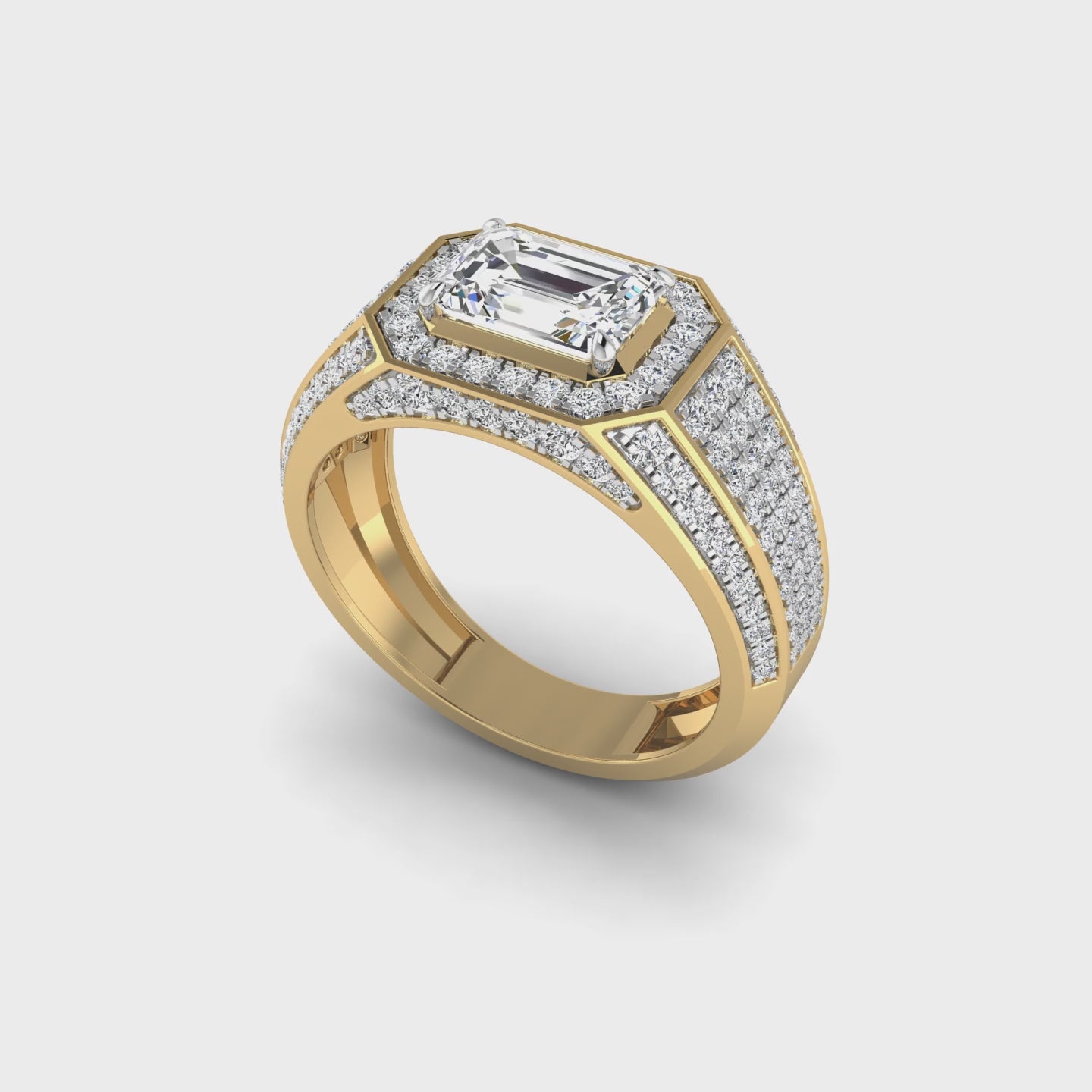 Emerald Radiance Men's Ring