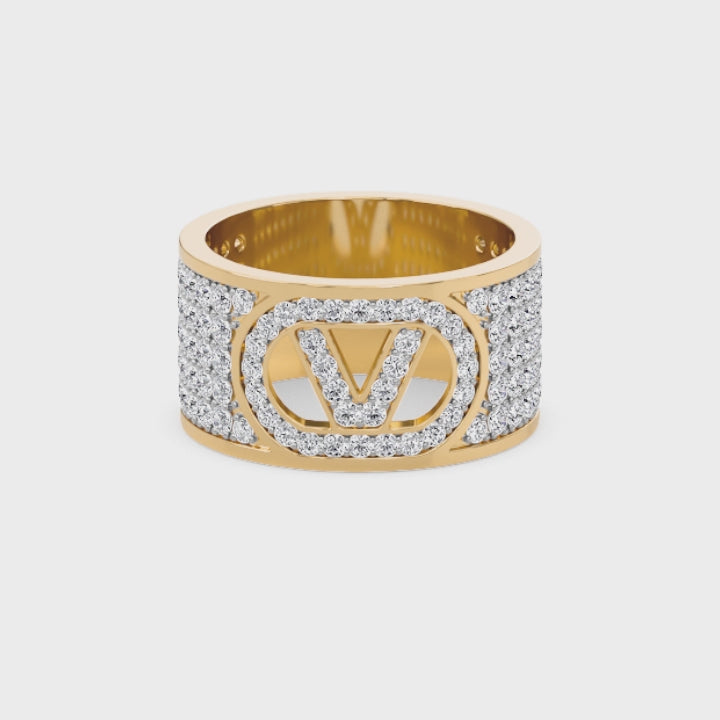 V Initial Diamond Band